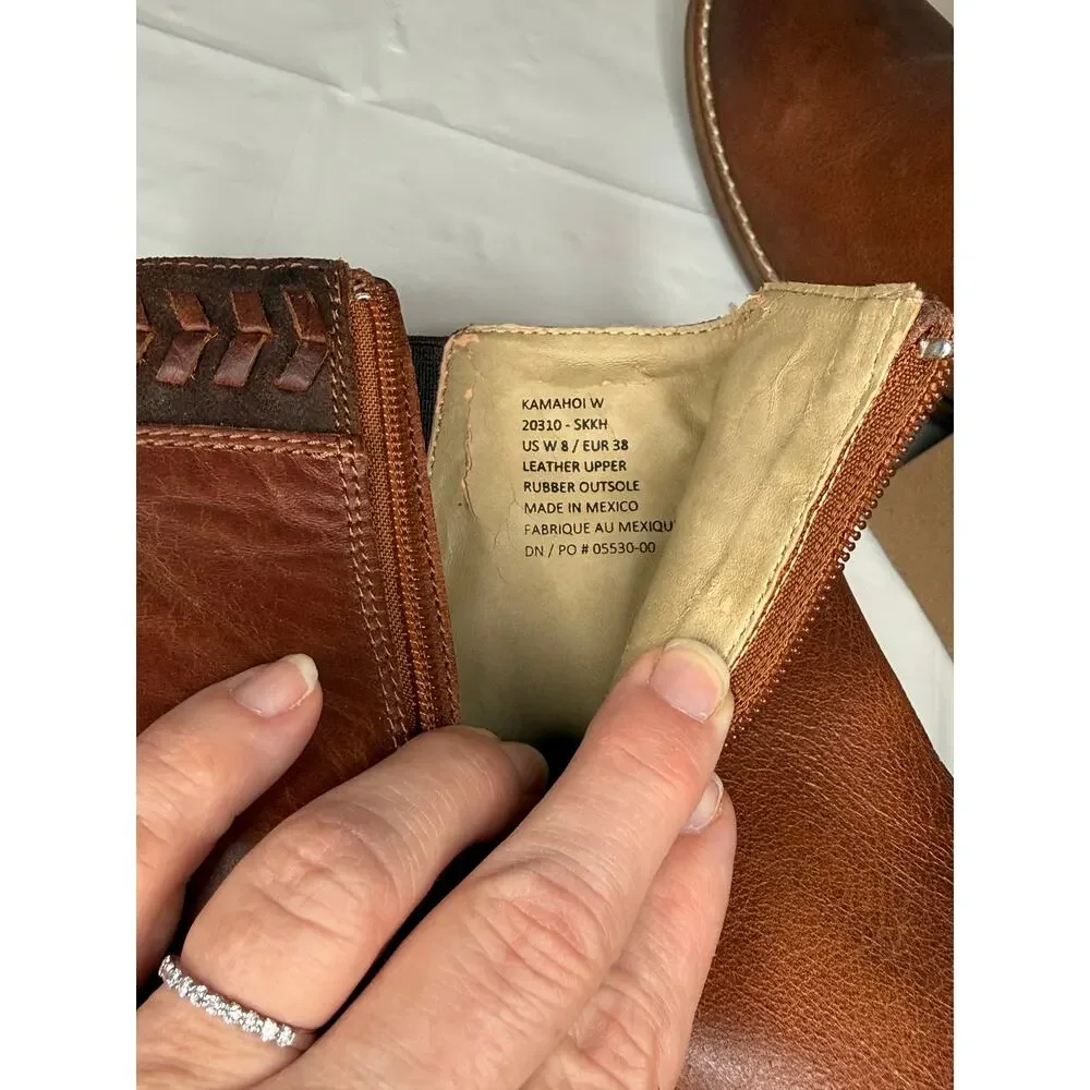 OluKai Kamahoi Ankle Booties Sz 8 NWT